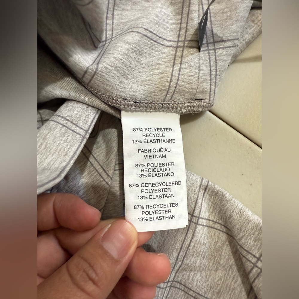Vuori Gray Plaid Performance Leggings - Picture 5 of 5